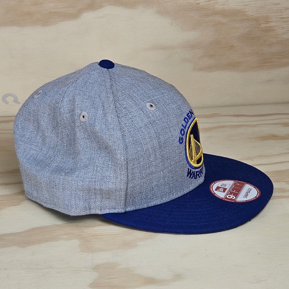New Era 9FIFTY Golden State Warriors Snapback Hat NBA Grey Blue Hat